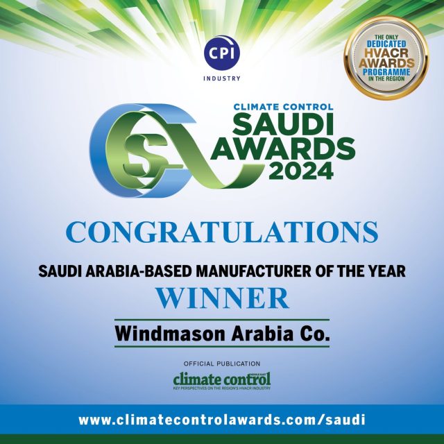 HVAC Manufacturer of the year - Windmason Arabia