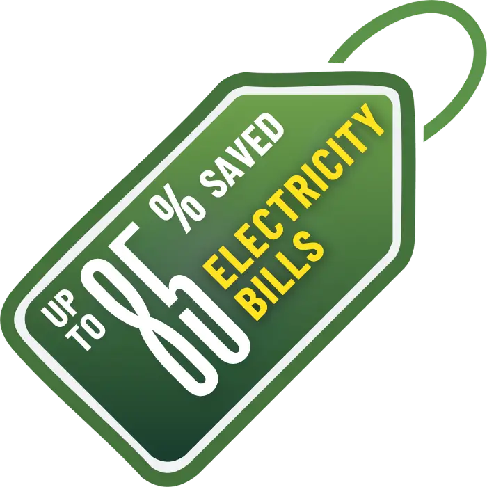 85% savings on Electric Bills