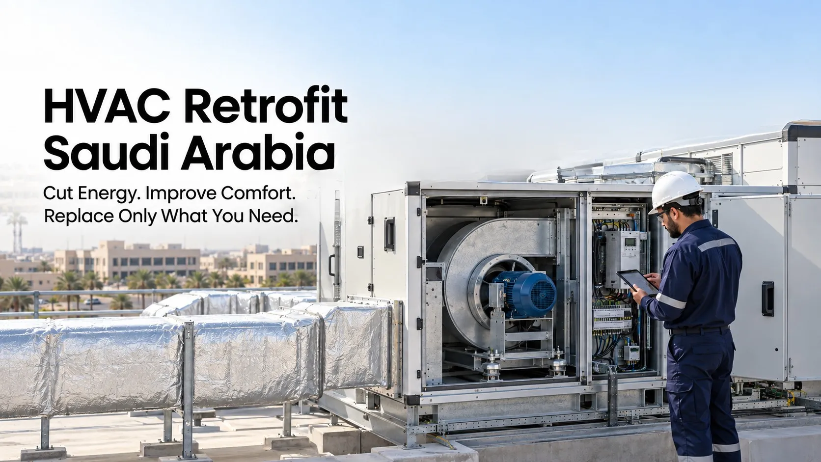 HVAC retrofit in Saudi commercial district