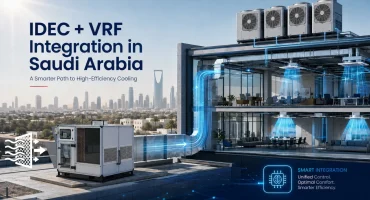 IDEC VRF integration for energy efficient cooling in Saudi Arabia FAHU replacement