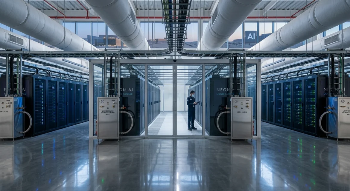 data center cooling Saudi Arabia AI high density racks