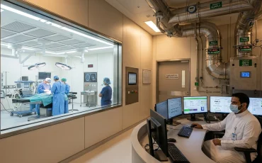hospital HVAC energy efficiency Saudi Arabia air handling